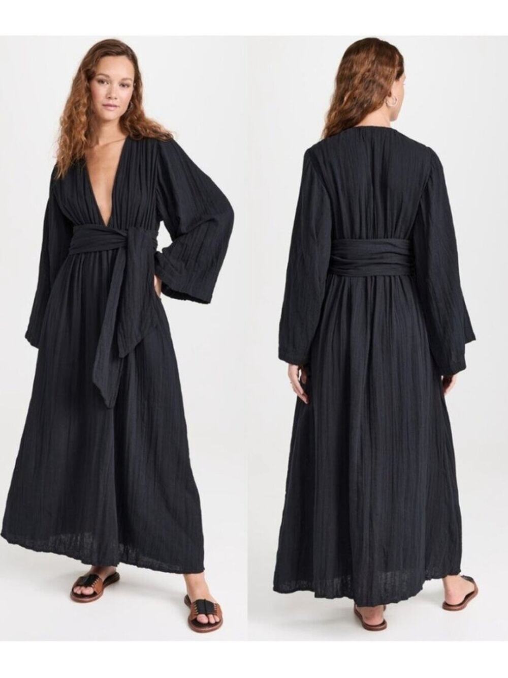 NWT Mara Hoffman Blair Black Dress